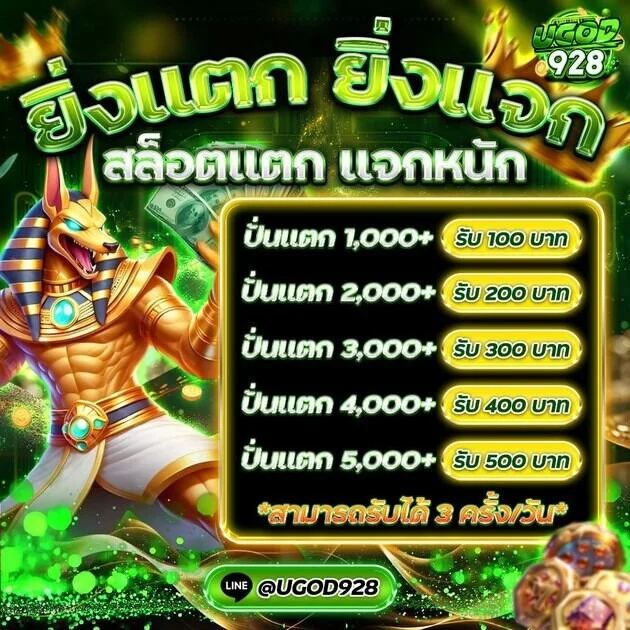 ระบบฝากถอนออโต้ UGOD928 รวดเร็วผ่านธนาคาร TrueMoney